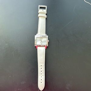 COACH Genuine leather water resistant watch